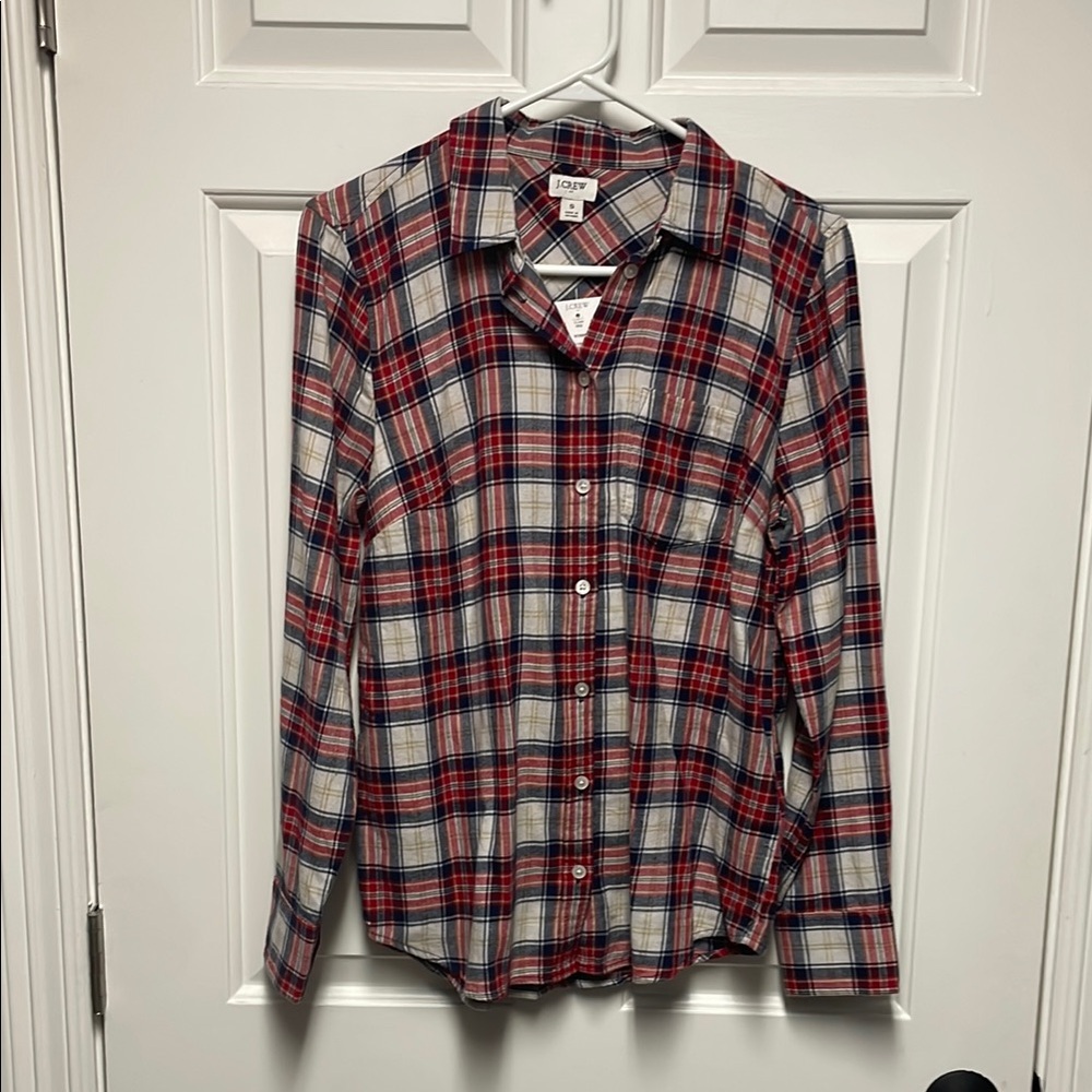 J Crew Plaid Flannel Shirt